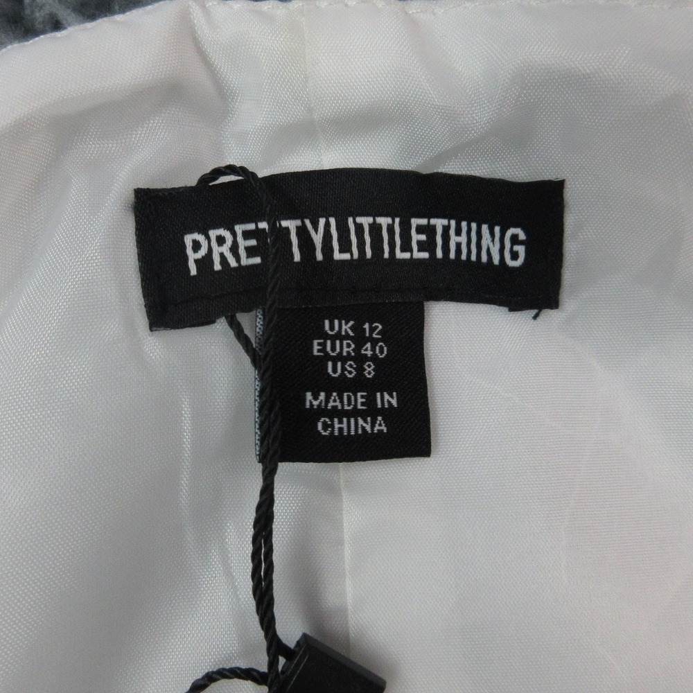 PrettyLittleThing Waistcoat Womens US 8 White Premium Tailored Longline Vest NWT - Picture 9 of 16